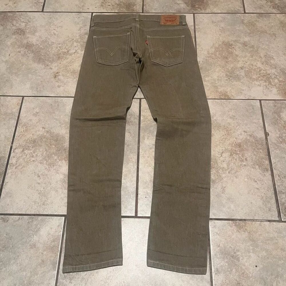 Levi’s 511 Slim Fit Pants Khaki Brown Colored Denim Trousers 32x32